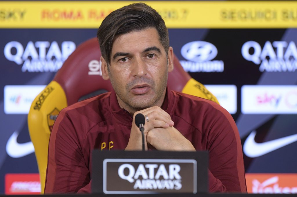 AS Roma, la conferenza stampa di Paulo Fonseca