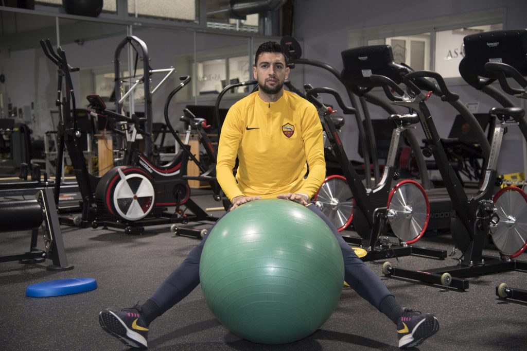 Pastore AS Roma, allenamento a Trigoria