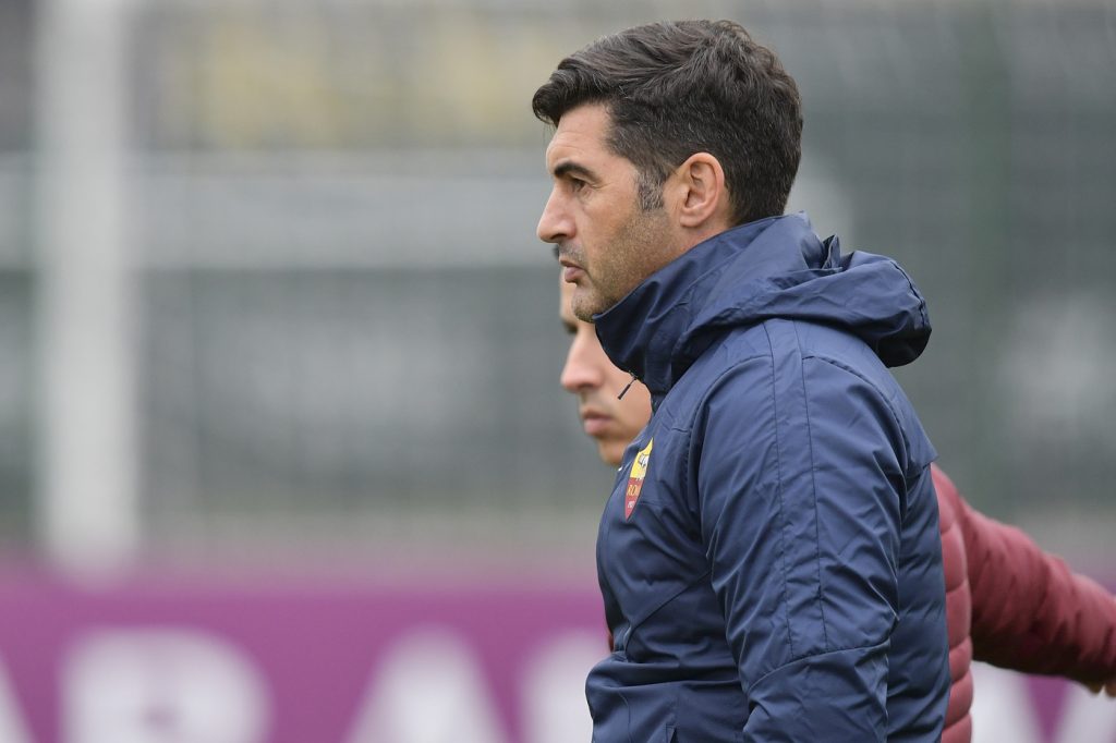 Fonseca AS Roma, allenamento a Trigoria