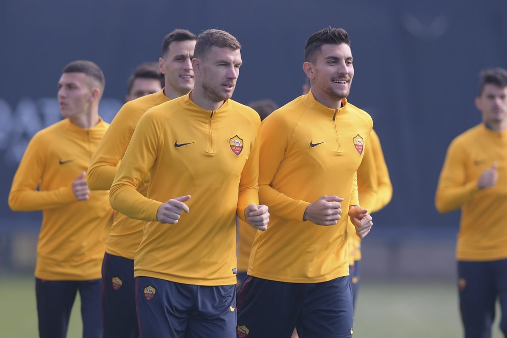 AS Roma, allenamento mattutino a Trigoria
