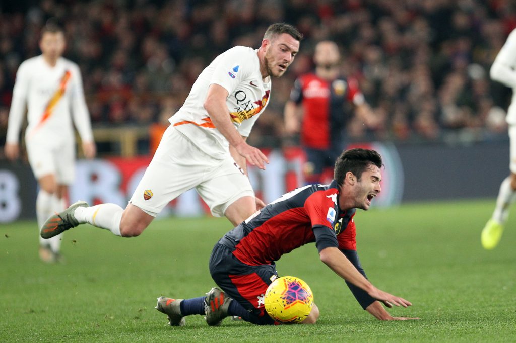 cassata veretout Genoa vs AS Roma  - Serie A TIM 2019/2020