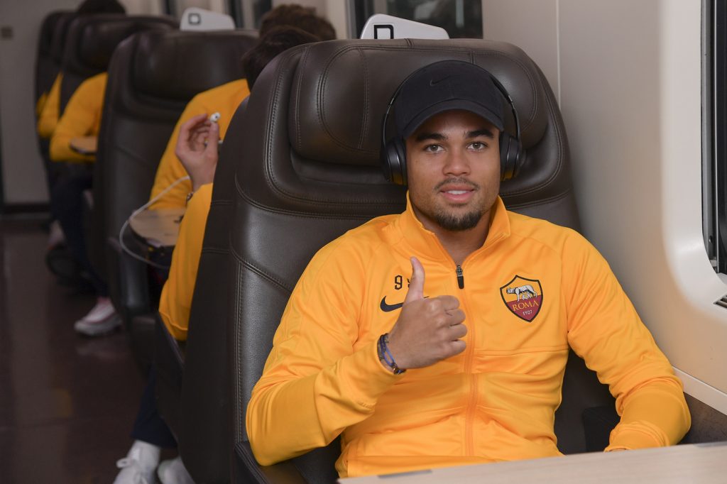 kluivert AS Roma, il viaggio per Reggio Emilia