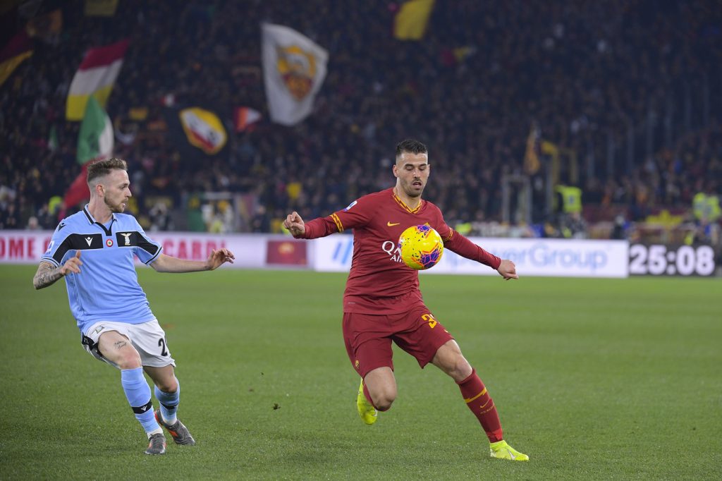 spinazzola lazzari Roma vs Lazio - Serie A TIM 2019/2020