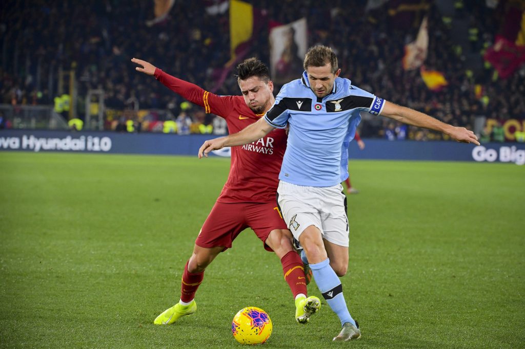 lulic under Roma vs Lazio - Serie A TIM 2019/2020