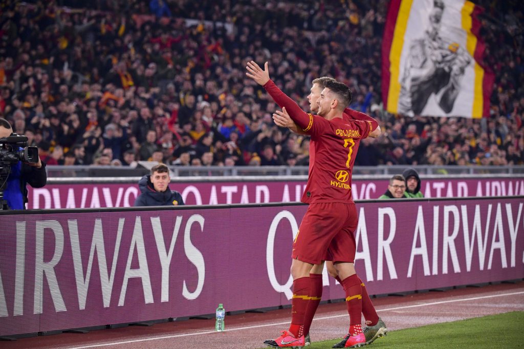 roma-lazio-9 pellegrini dzeko