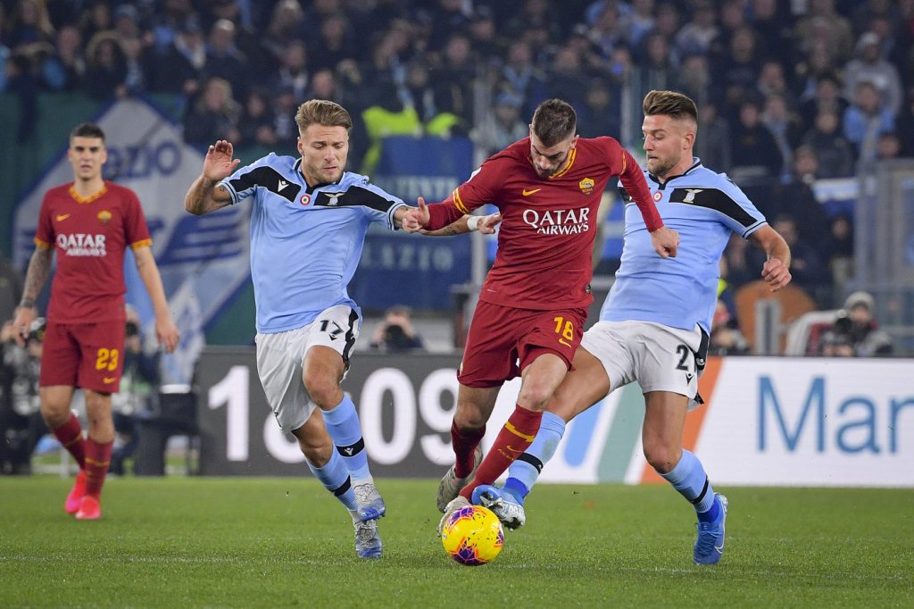 roma-lazio-13 santon immobile milinkovic-savic