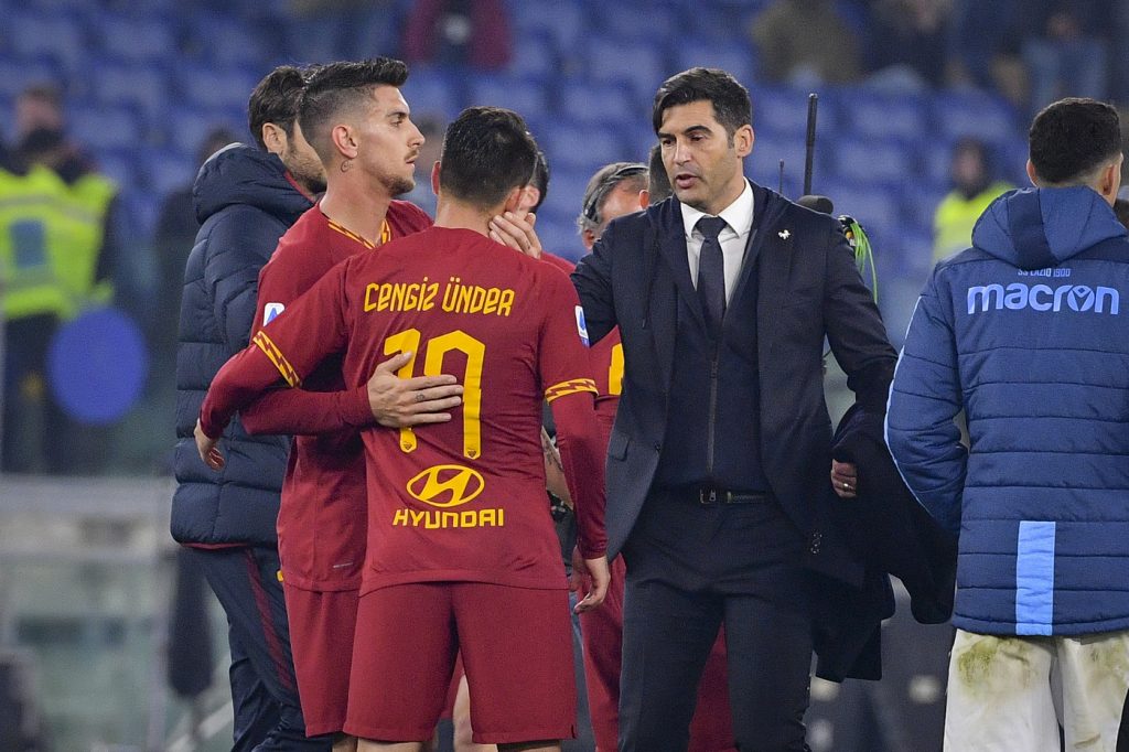 pellegrini under fonseca Roma vs Lazio - Serie A TIM 2019/2020