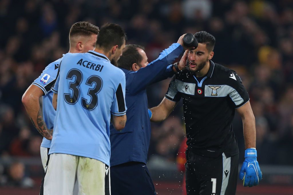 AS Roma v SS Lazio - Serie A strakosha acerbi