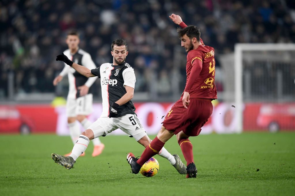 cristante pjanic Juventus v AS Roma - Coppa Italia: Quarter Final