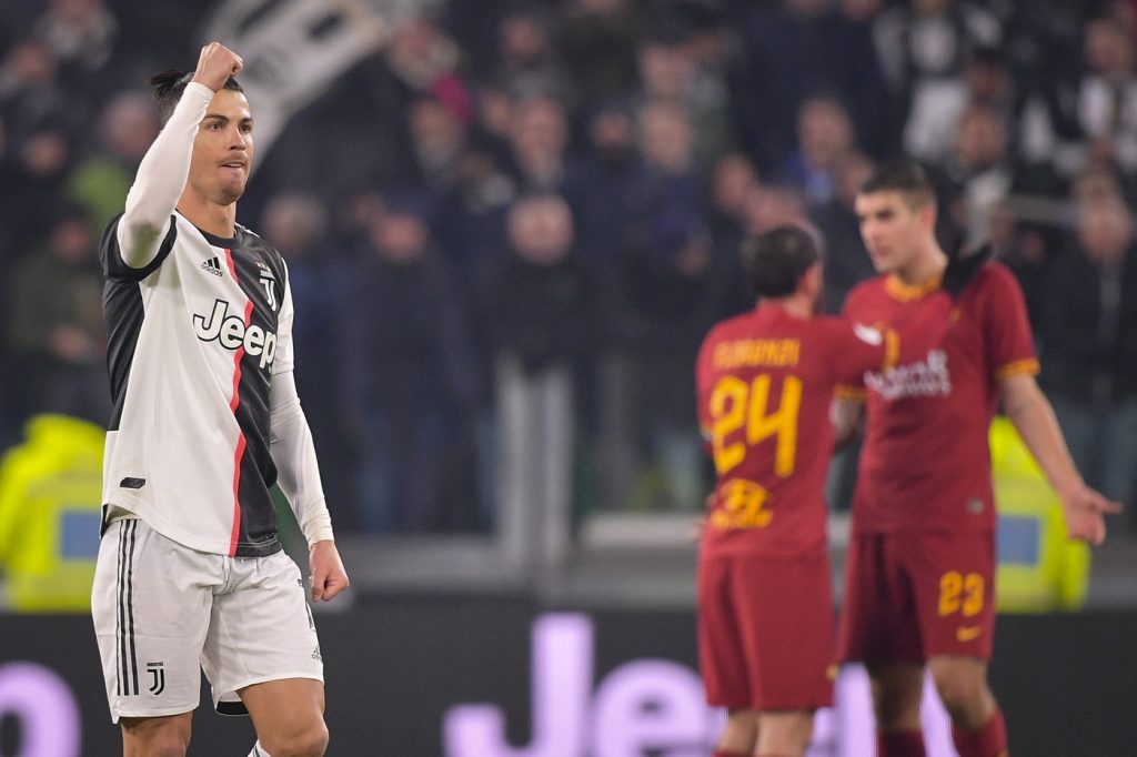 ronaldo mancini florenzi Juventus vs Roma - Coppa Italia 2019/2020, Quarti di Finale