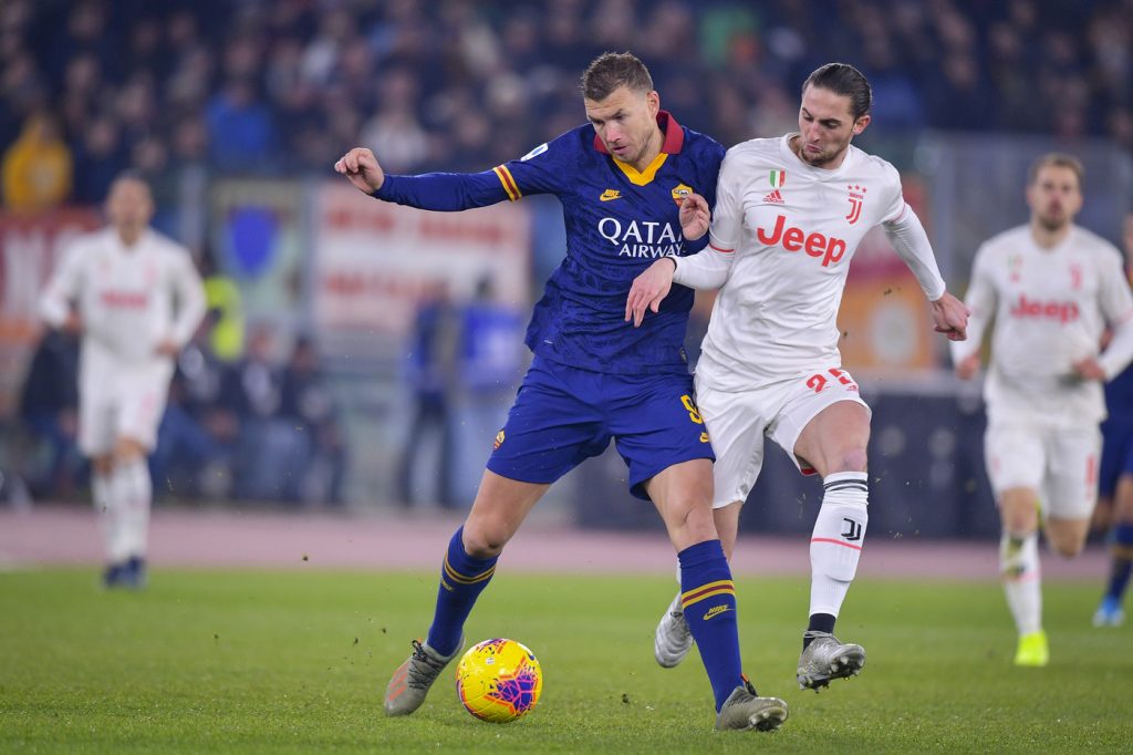 dzeko rabiot Roma vs Juventus - Serie A TIM 2019/2020
