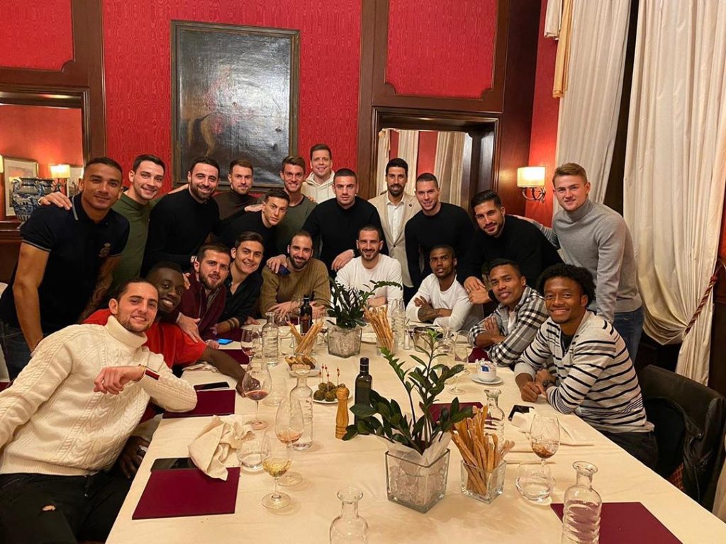 juventus cena squadra