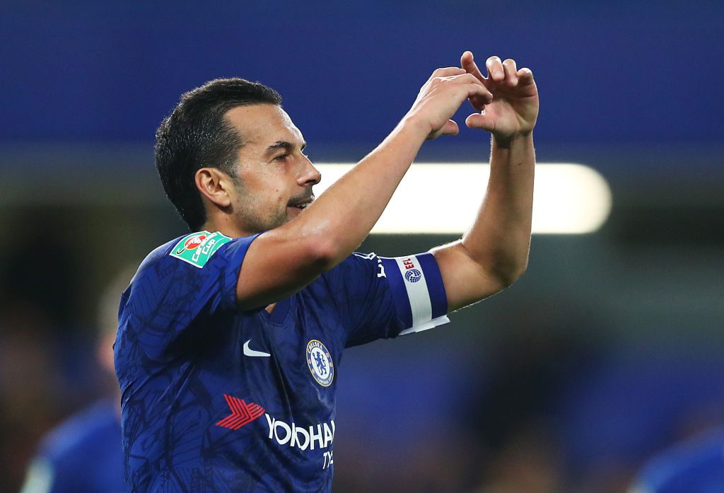 pedro chelsea FC v Grimsby Town - Carabao Cup Third Round