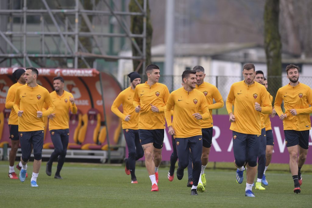AS Roma Trigoria allenamento