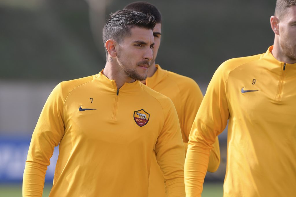 pellegrini AS Roma, sessione di allenamento a Trigoria