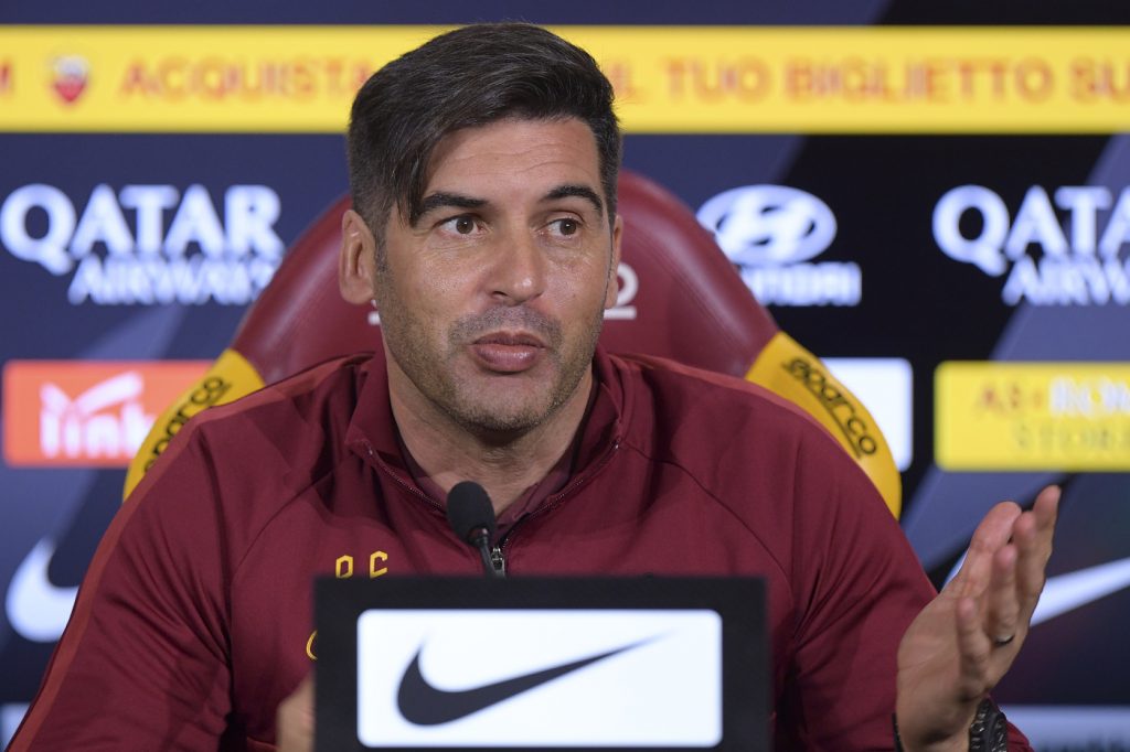 AS Roma, la conferenza stampa di Paulo Fonseca