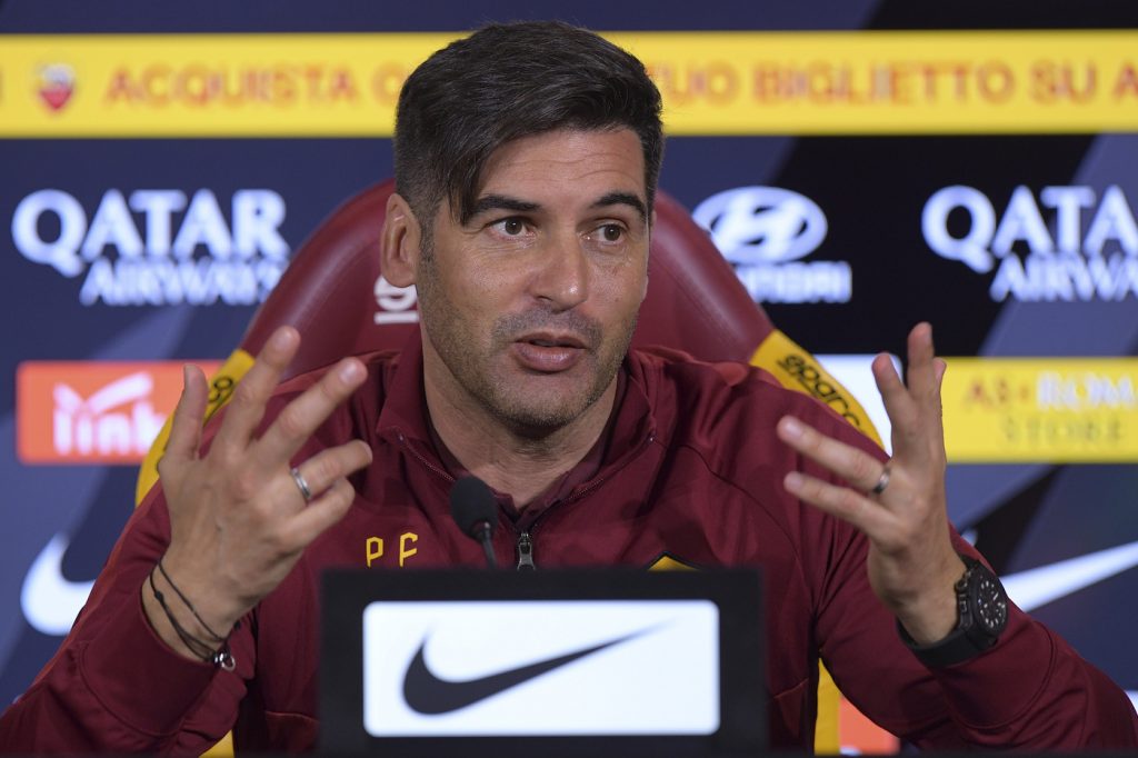 AS Roma, la conferenza stampa di Paulo Fonseca