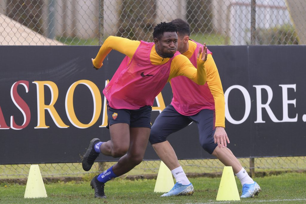 AS Roma, sessione di allenamento a TrigoriaAS Roma, sessione di allenamento a Trigoria