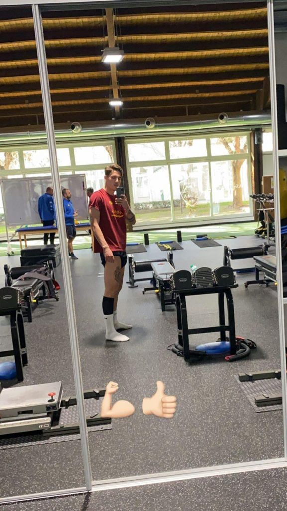 zaniolo palestra trigoria