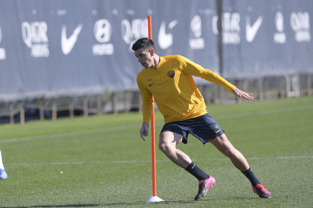 Ibanez AS Roma, allenamento a TrigoriaAS Roma, allenamento a Trigoria