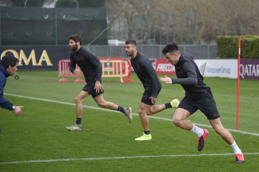 Europa League, allenamento AS Roma in vista del Gent