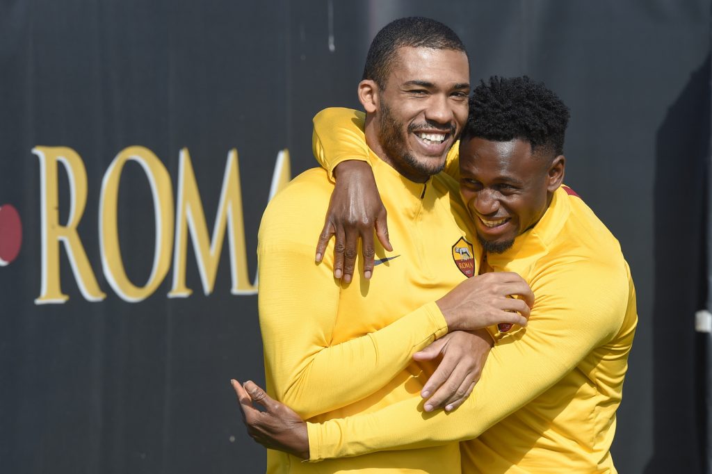 AS Roma, allenamento mattutino a Trigoria Juan Jesus Diawara