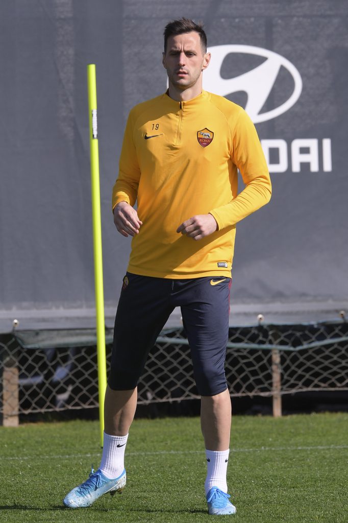 AS Roma, allenamento mattutino a Trigoria Kalinic