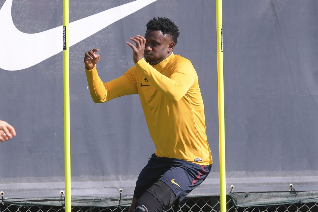 AS Roma, allenamento mattutino a Trigoria Diawara