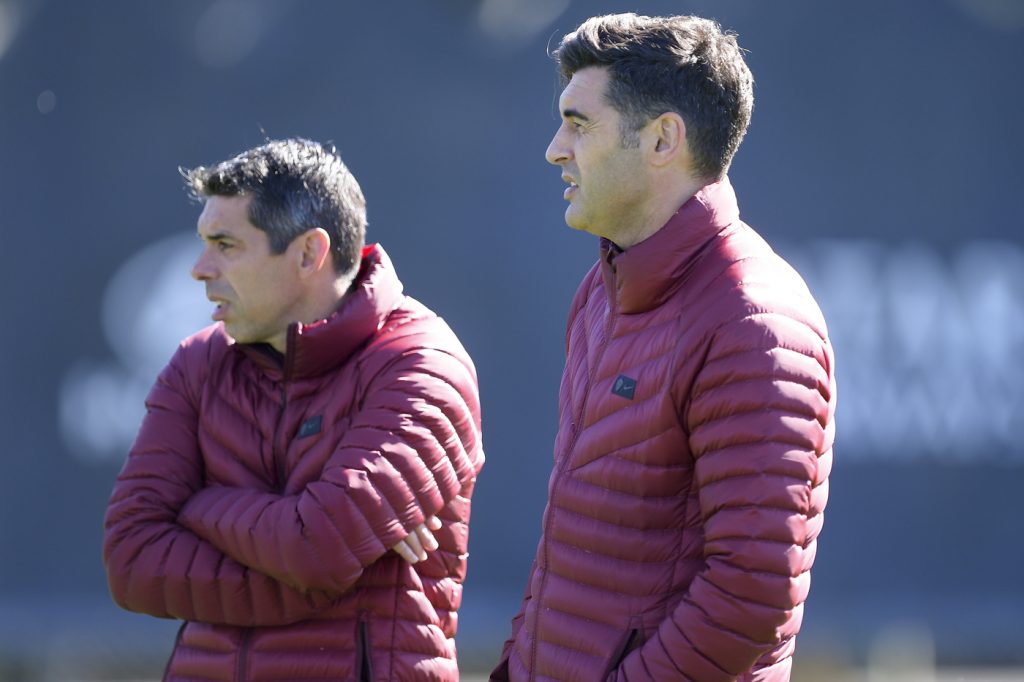 Fonseca Nuno Romano AS Roma, allenamento a Trigoria