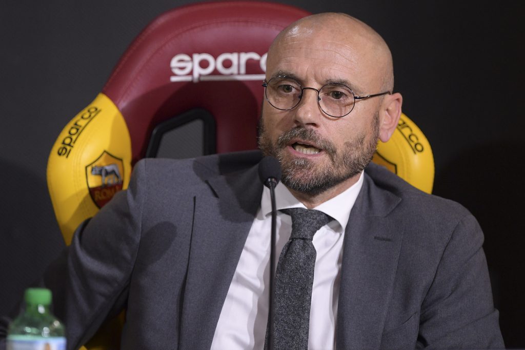 Petrachi AS Roma conferenza di presentazione