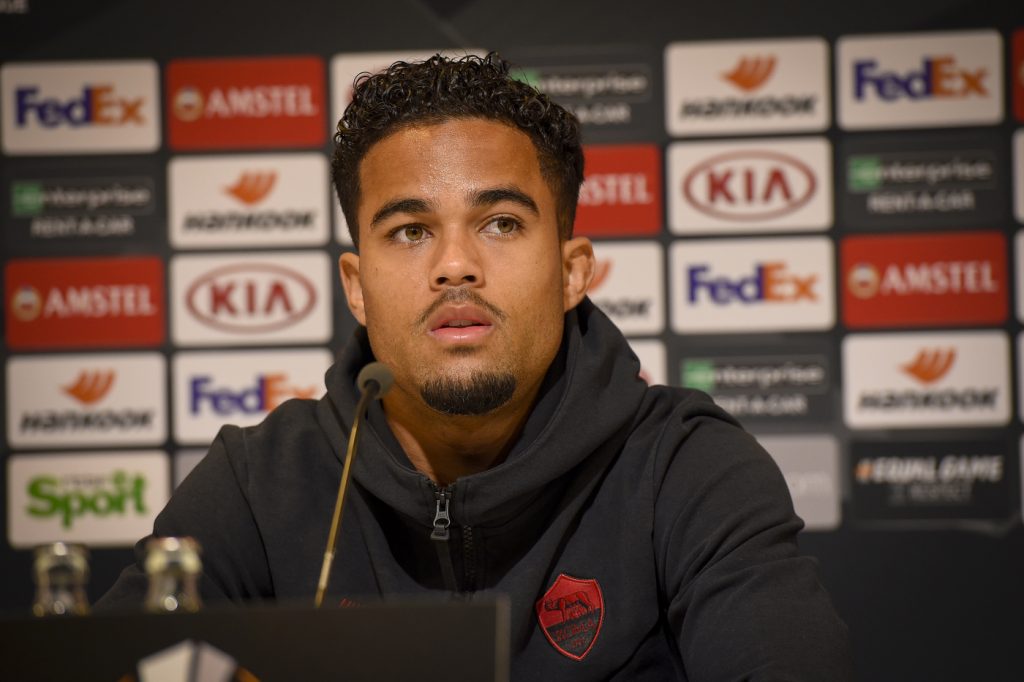 kluivert Conferenza stampa di presentazione del match di Europa League tra Gent e Roma