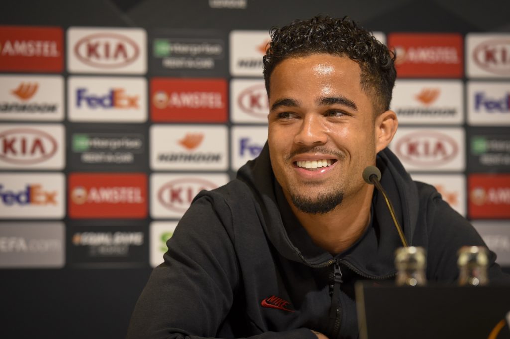 kluivert Conferenza stampa di presentazione del match di Europa League tra Gent e Roma