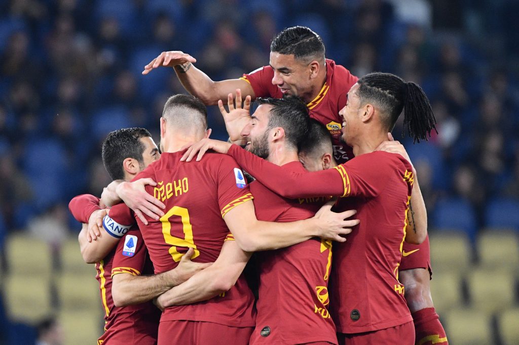 Dzeko Bruno Peres Smalling Mkhitaryan Cristante