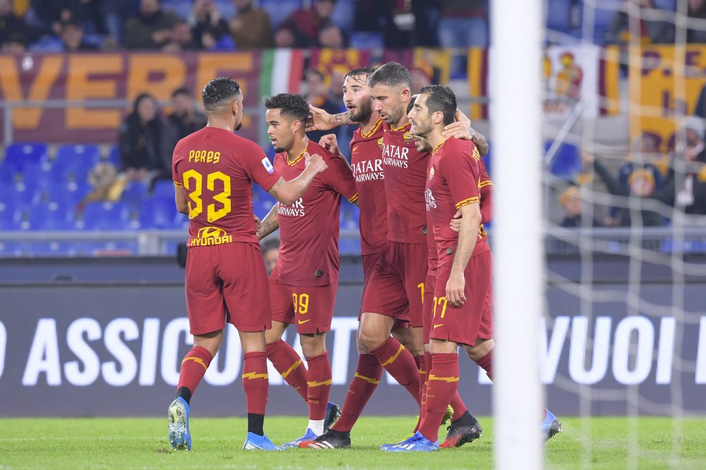 Bruno Peres Kolarov Cristante Mkhitaryan Kluivert Kolarov