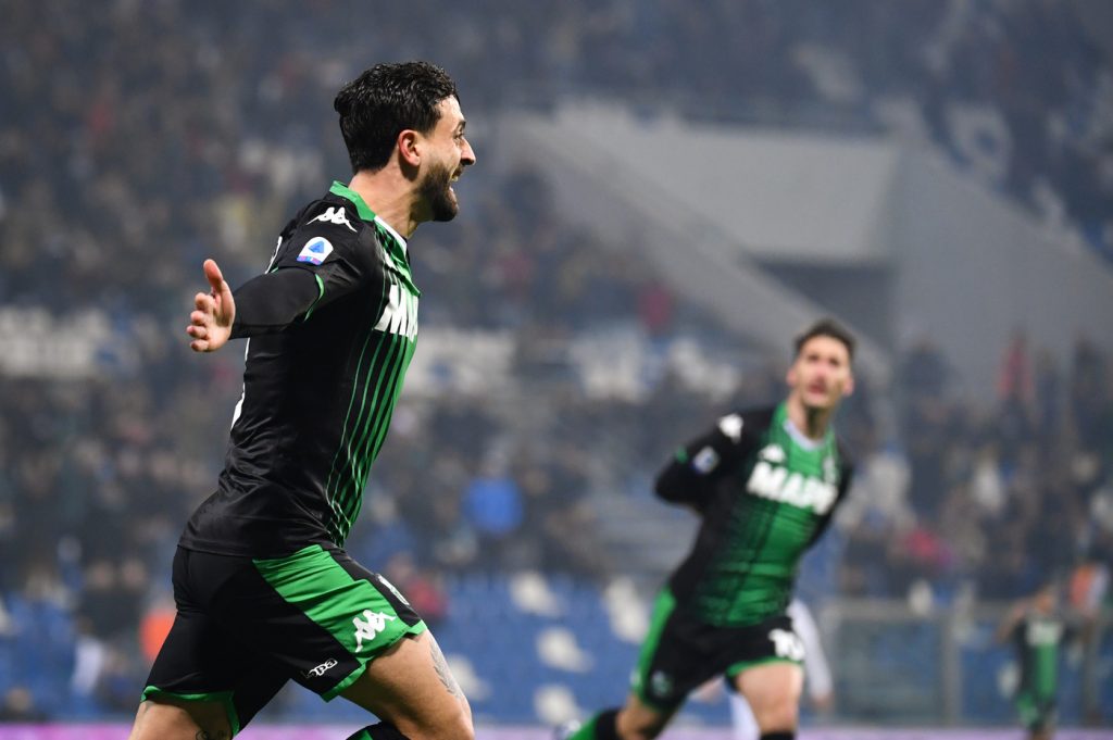 caputo Sassuolo vs Roma - Serie A TIM 2019/2020