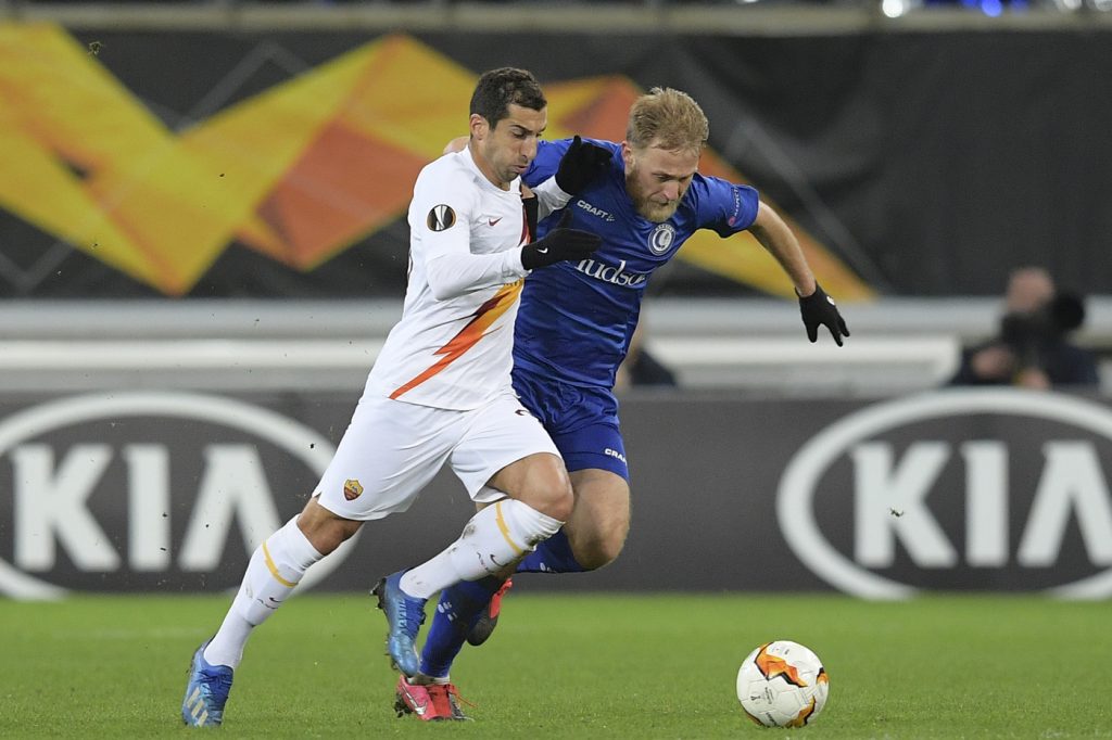 Mkhitaryan Gent vs Roma - Uefa Europa League 2019/2020