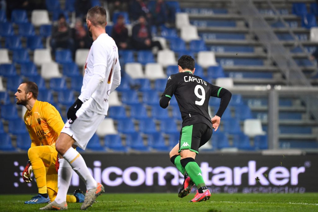 caputo Sassuolo vs Roma - Serie A TIM 2019/2020