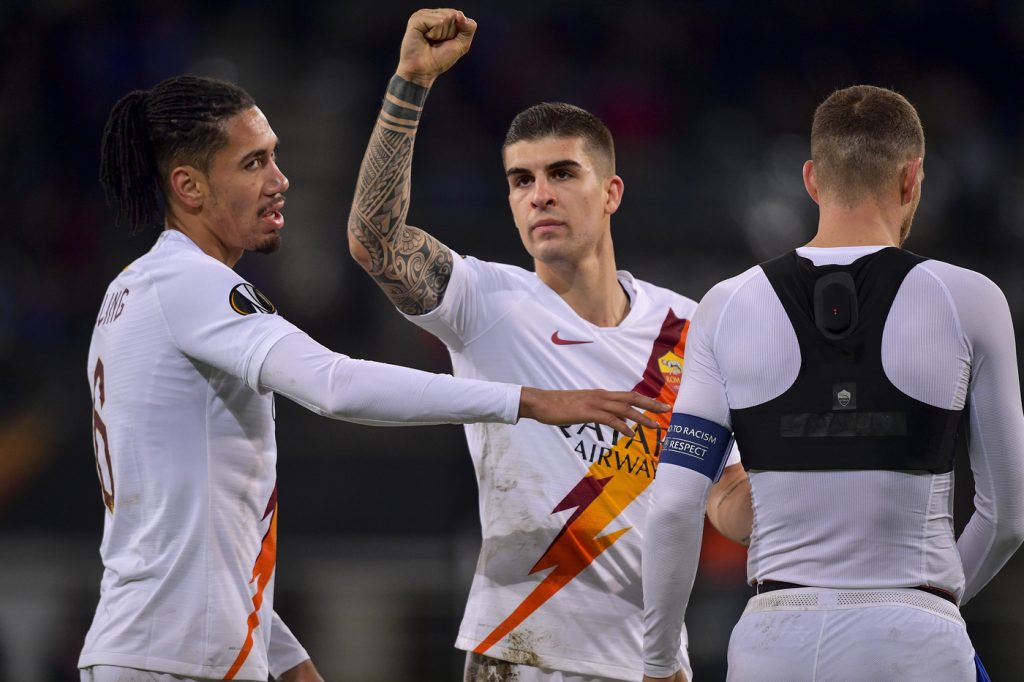 Mancini Smalling Gent vs Roma - Uefa Europa League 2019/2020