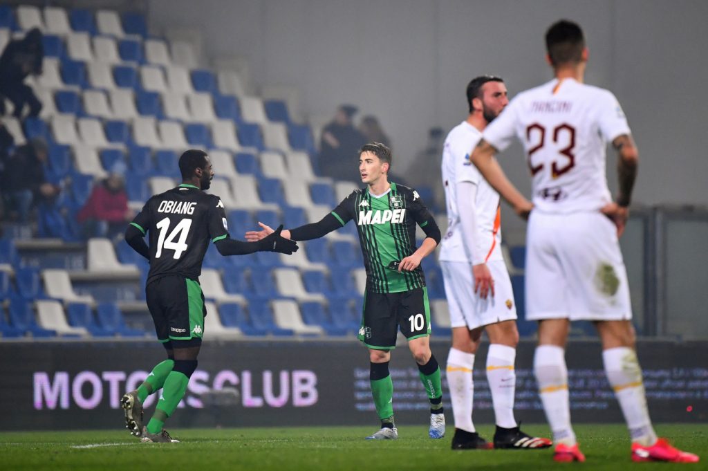 obiang djuricic Sassuolo vs Roma - Serie A TIM 2019/2020