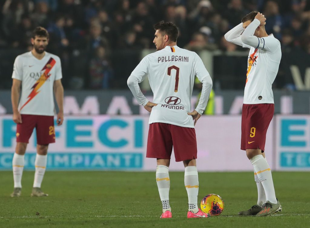 Atalanta BC v AS Roma - Serie A dzeko pellegrini fazio