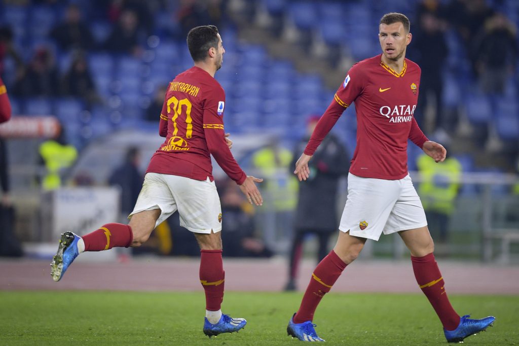 mkhitaryan dzeko Roma vs Bologna - Serie A TIM 2019/2020