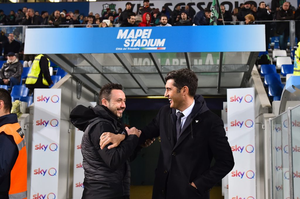 de zerbi fonseca Sassuolo vs Roma - Serie A TIM 2019/2020