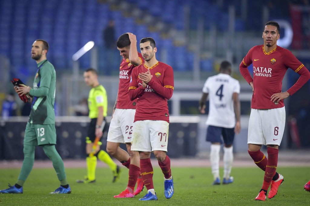 mkhitaryan smalling Roma vs Bologna - Serie A TIM 2019/2020