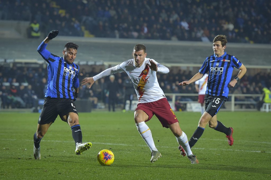 dzeko palomino de roon Atalanta vs Roma - Serie A TIM 2019/2020