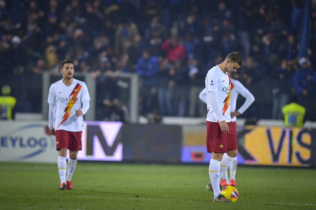 dzeko pellegrini Atalanta vs Roma - Serie A TIM 2019/2020