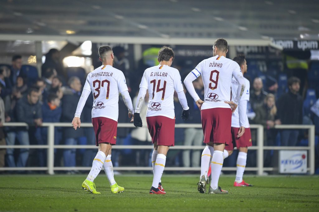 dzeko villar spinazzola Atalanta vs Roma - Serie A TIM 2019/2020