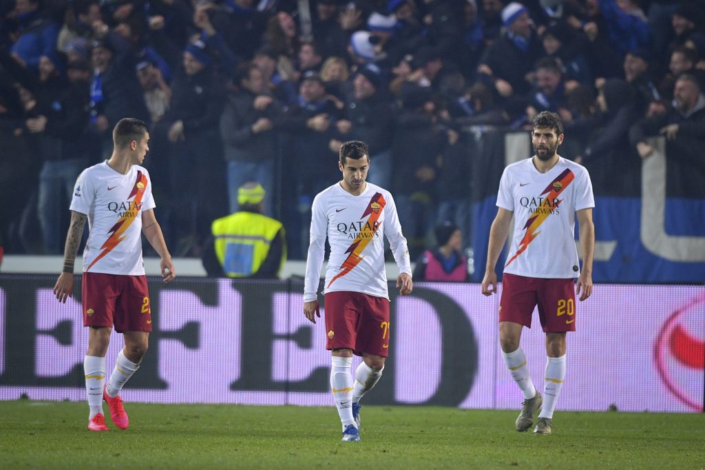 mkhitaryan fazio mancini Atalanta vs Roma - Serie A TIM 2019/2020