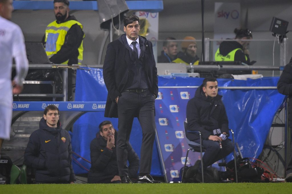 fonseca Sassuolo vs Roma - Serie A TIM 2019/2020
