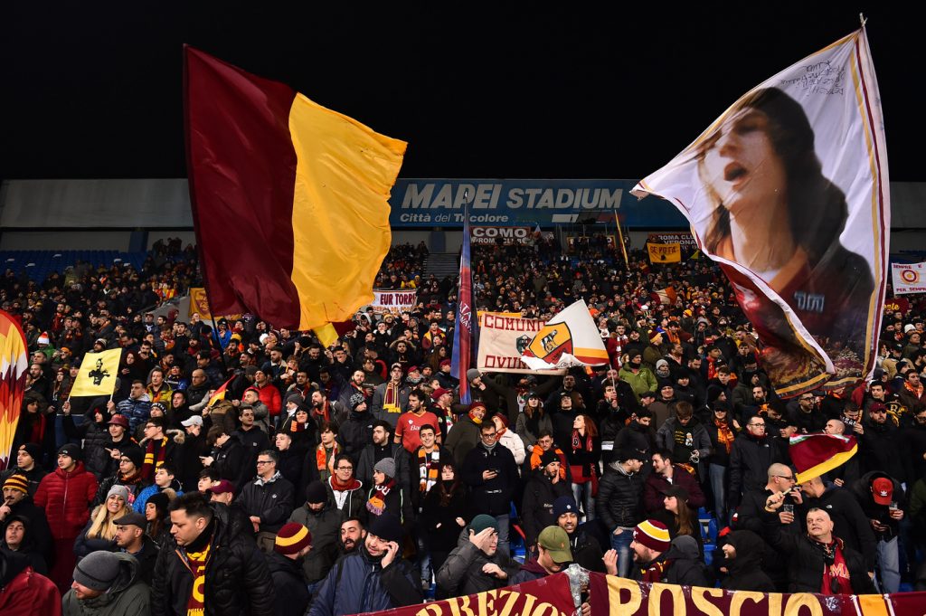 curva sud tifosi Sassuolo vs Roma - Serie A TIM 2019/2020