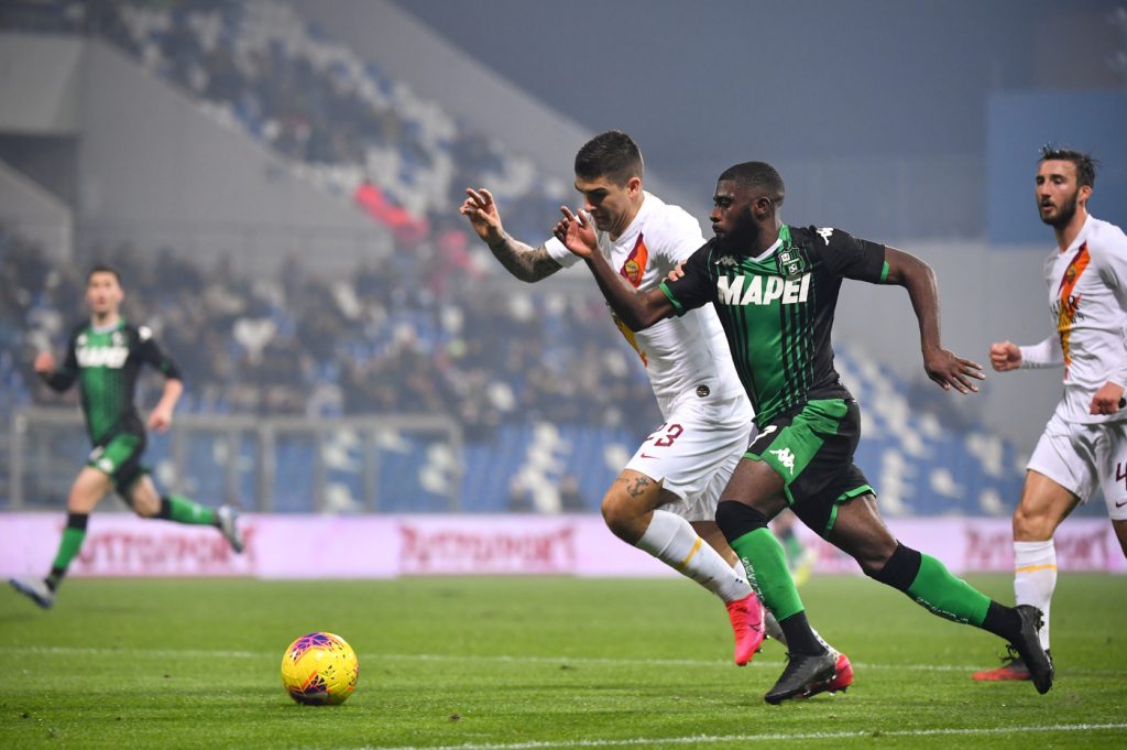 boga  mancini Sassuolo vs Roma - Serie A TIM 2019/2020